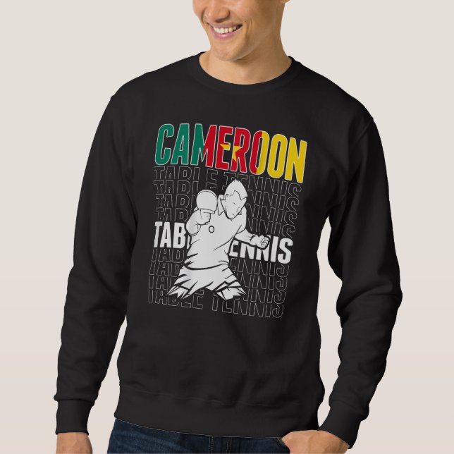 Sudadera Cameroon Table Tennis   Support Cameroonian Ping P (Anverso)