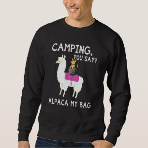 Sudadera Caminando dices Alpaca mi perro malva en llamas am