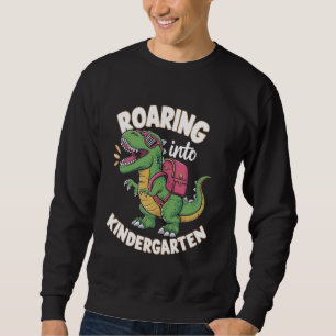 Sudadera Caminando hacia el Kindergarten T Rex Dinosaur de