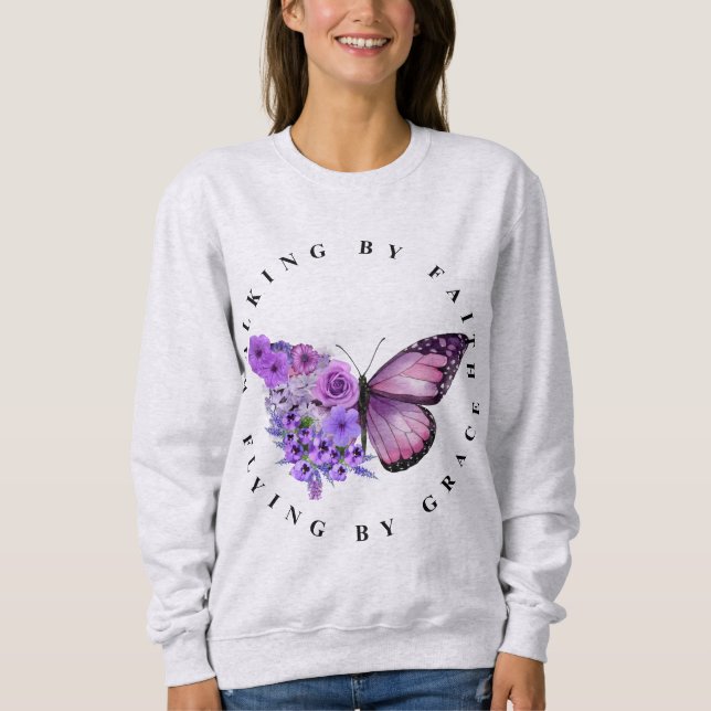 Sudadera Caminando por fe (Anverso)