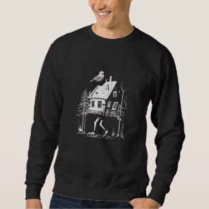 Sudadera Caminando por las piernas de pollo folklore eslavo