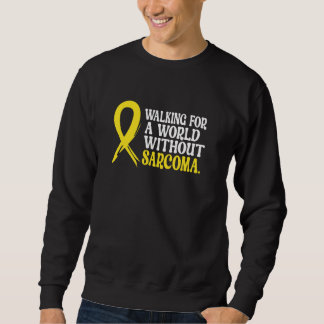 Sudadera Caminando por un mundo sin Sarcoma Grita la concie