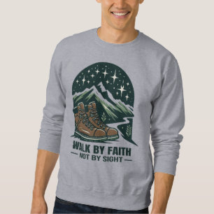 Sudadera Caminar por fe no por vista Montaña Cristiana