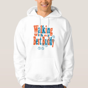 Sudadera Caminar por la camiseta de los hombres del perro e