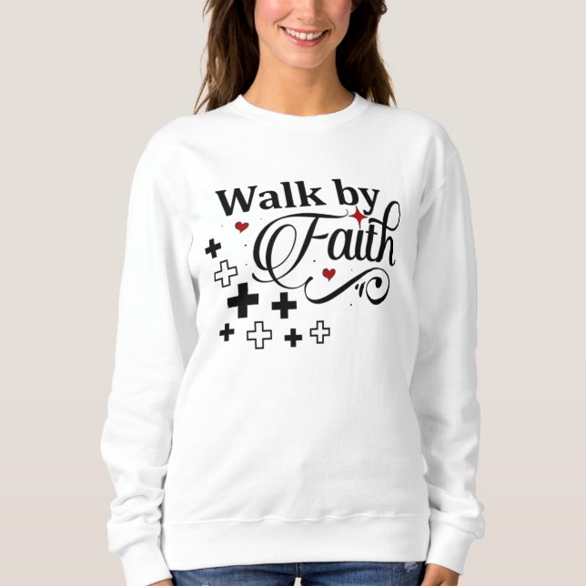 Sudadera Caminar por la fe (Anverso)