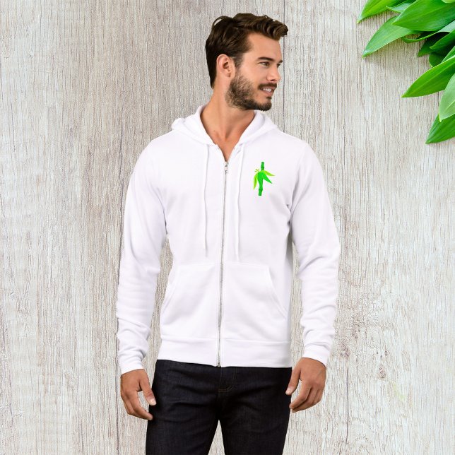 Sudadera Caminata verde de bambú con hojas tropicales (Subido por el creador)