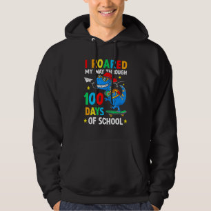 Sudadera Caminé Por Los 100 Días De Dinosaurio Escolar
