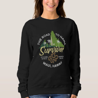 Sudadera Camino A La Sobreviviente Hana Curvy Palm Maui Haw