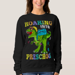 Sudadera Camino al profesor de dinosaurio preescolar preesc
