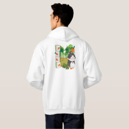 Sudadera Camino de Bambú & Chibi Mahjong Afortunado