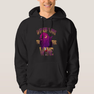 Sudadera Camino de bruja a la bebida de Wine Halloween para