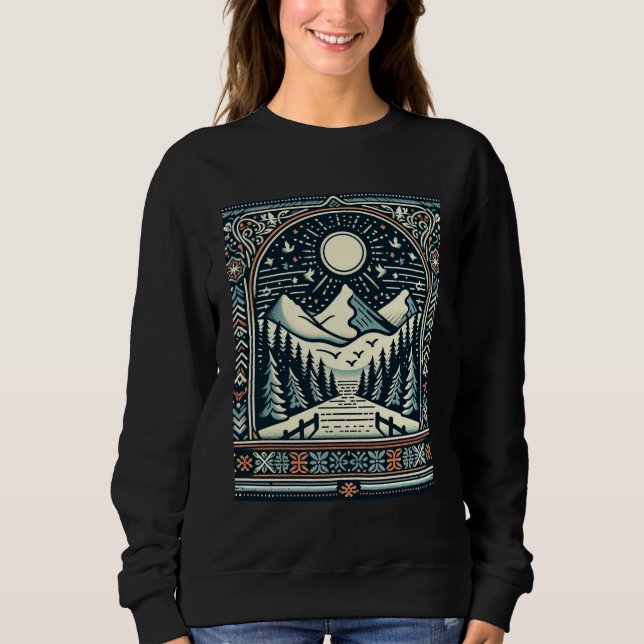 Sudadera Camino de invierno (Anverso)