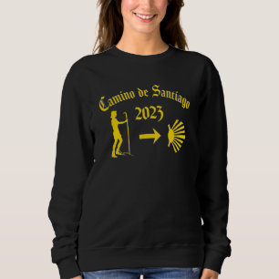 Sudadera Camino De Santiago 2023 Mujer Caminando Flecha Ama