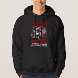 Sudadera Camión 2022 con bandera de los Estados Unidos y ba