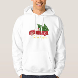 Sudadera Camión de árbol de Navidad Camisas suaves de los h