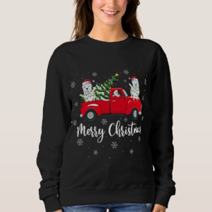 Sudadera Camión de árbol de navidad de Santa Riding Chic
