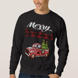Sudadera Camión de árbol de navidad vestido de vagón de Nav