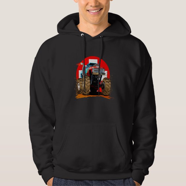 Sudadera Camión de barro de Ilustracion Guay con Suiza (Anverso)