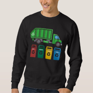 Sudadera Camión de basura Camión niños Camión de recicl
