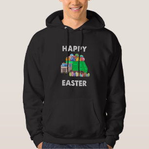 Sudadera Camión de basura de huevo de Pascua Hombres Boys B