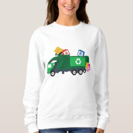 Sudadera Camión de basura de reciclaje ABC