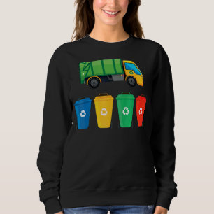 Sudadera Camión de basura de reciclaje Camión de basura Cam