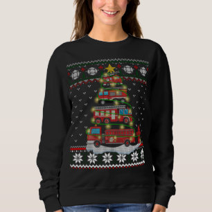 Sudadera Camión de bomberos árbol de Navidad regalo de Navi
