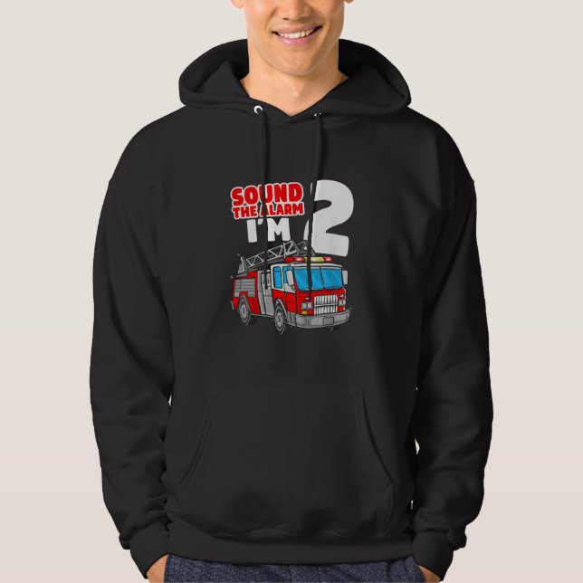 Sudadera Camión de bomberos de 2 años de edad (Anverso)