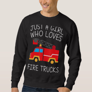 Sudadera Camión De Bomberos Guay Para Chicas Niños Bomberos
