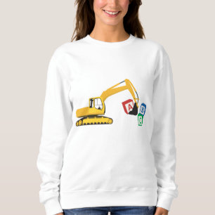 Sudadera Camión de construcción de la excavadora ABC