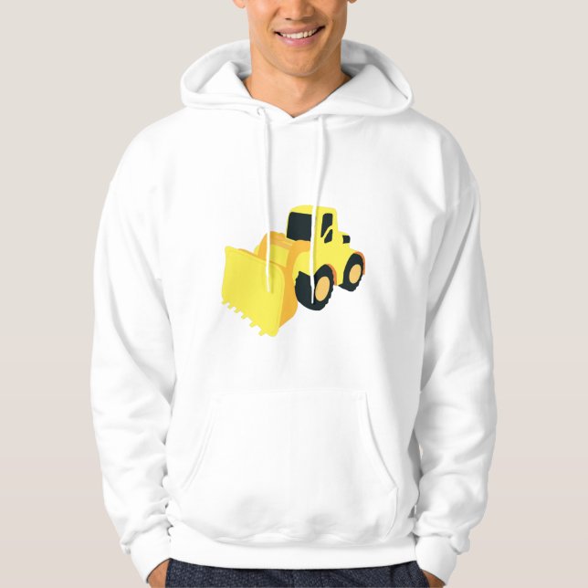 Sudadera Camión de construcción del cargador delantero (Anverso)