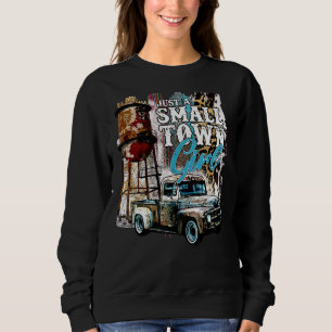 Sudadera Camión de Cowgirl leopardo solo un pequeño Chica W