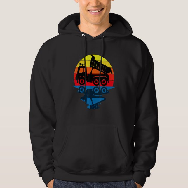 Sudadera Camión de descarga del vehículo de construcción (Anverso)