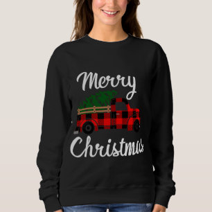 Sudadera Camión de granja Vintage de Feliz Navidad