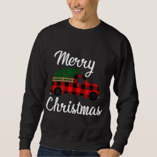 Sudadera Camión de granja Vintage de Feliz Navidad