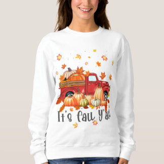 Sudadera Camión de la granja de arce de la calabaza de la s