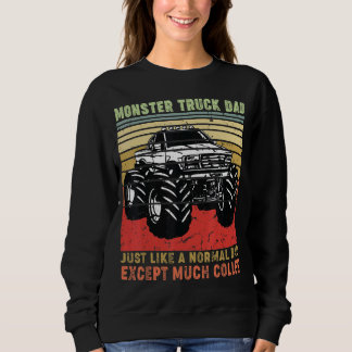 Sudadera Camión de Monstruo Retro Vintage, papá, igual que
