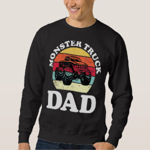 Sudadera Camión de Monstruo Vintage Padre Retro Sunset Engi
