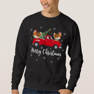 Sudadera Camión de pollo de pollo de Santa Riding