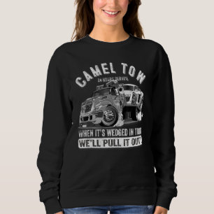 Sudadera Camión de remolque de remolque de camello con remo