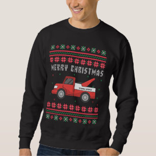 Sudadera Camión de remolque Feo Feliz Navidad Graciosa Navi