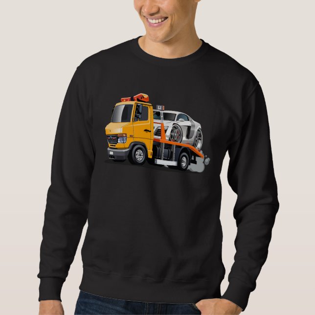 Sudadera camión de remolque personalizado (Anverso)