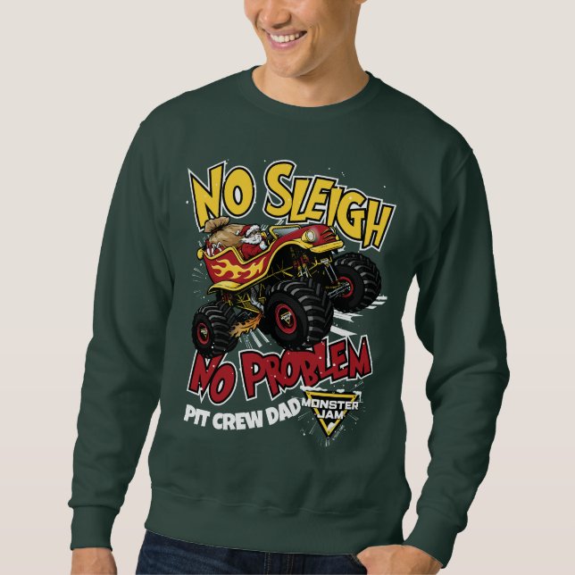 Sudadera Camión de Santa "No Sleigh No Problem" de Monster  (Anverso)