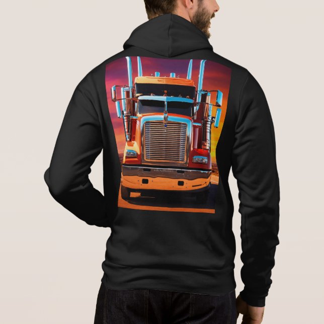 Sudadera Camión duro Hoodie (Reverso)