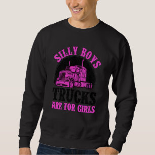 Sudadera Camión Gracioso De Niños Silly Para Chicas Guay Tr