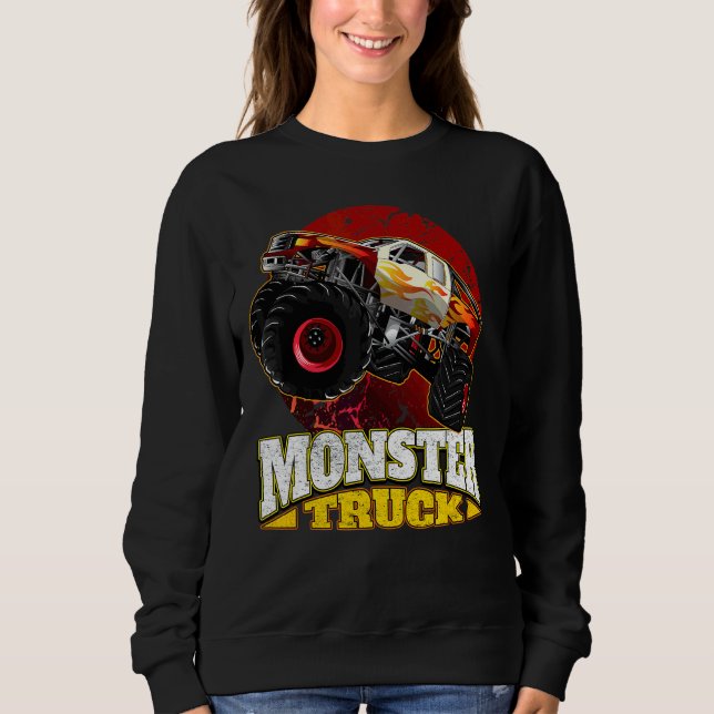 Sudadera Camión monstrual sobredimensionado (Anverso)