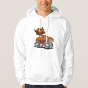 Sudadera Camión monstruo dabbing Turkey Hooray Happy Thanks