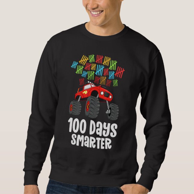Sudadera Camión Monstruo De Camisas Escolares 100 (Anverso)