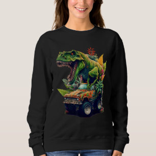 Sudadera Camión Monstruo de Dinosaurio, carro de ciclismo T