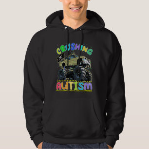 Sudadera Camión Monstruo Infantil Aplastando Autismo Autism